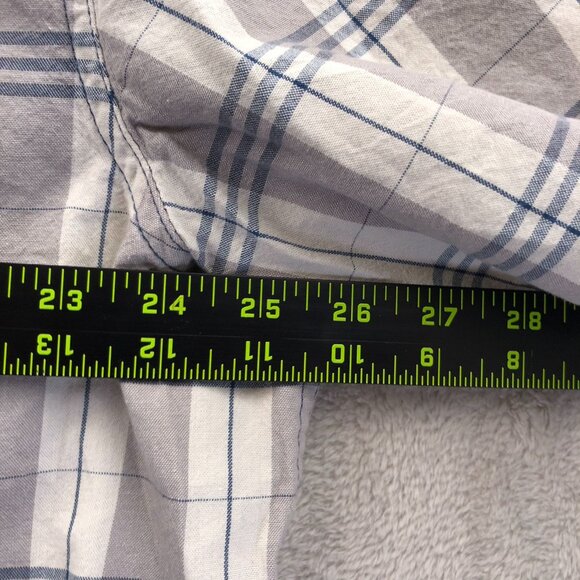 NWT Carhartt Mens Work Shirt XL Plaid Short Sleeve Button-Up Outdoors Gray - Picture 5 of 16